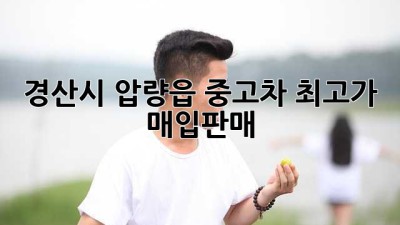 경산시 압량읍 중고차 최고가 매입/판매